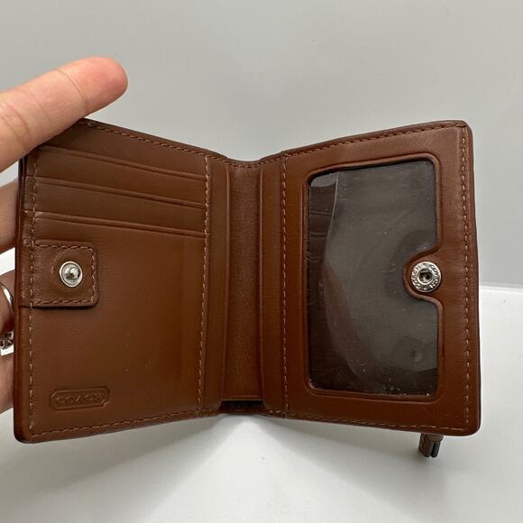 Vintage COACH y2k Brown Small Wallet - Picture 5 of 9